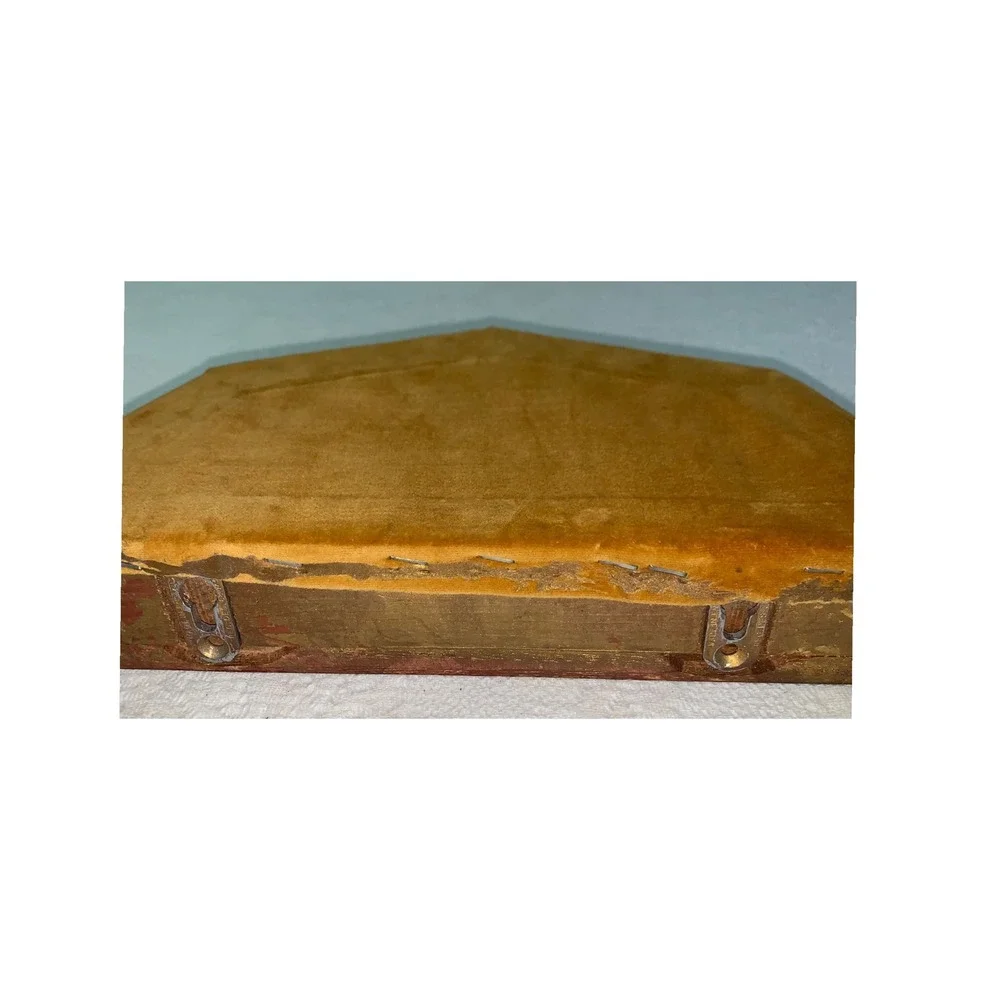 Vintage Gold Gilt Velvet Top Corbel Wall Shelf Egg & Dart Made in England 881748